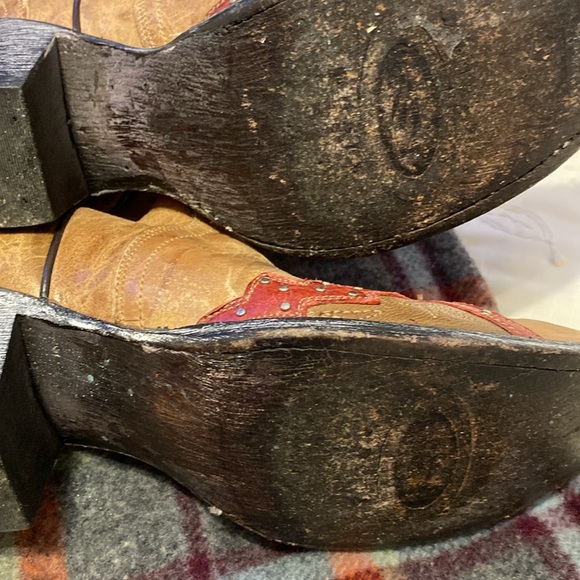Sterling River Boots Brown and Red Western Boots. - Picture 7 of 11